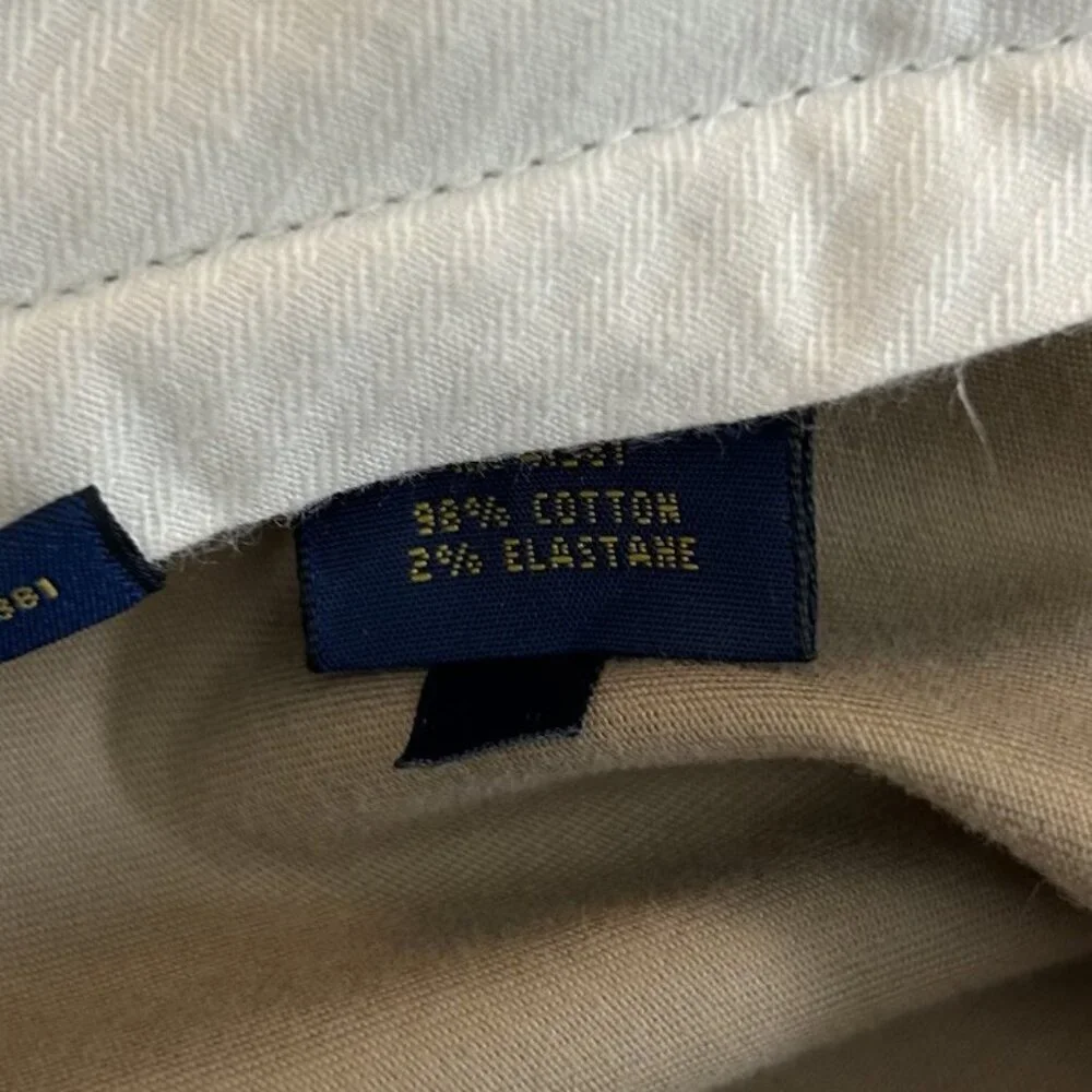 Polo Ralph Lauren Men's Stretch Classic Fit Pants Size 40 x 30 Beige Chino EUC